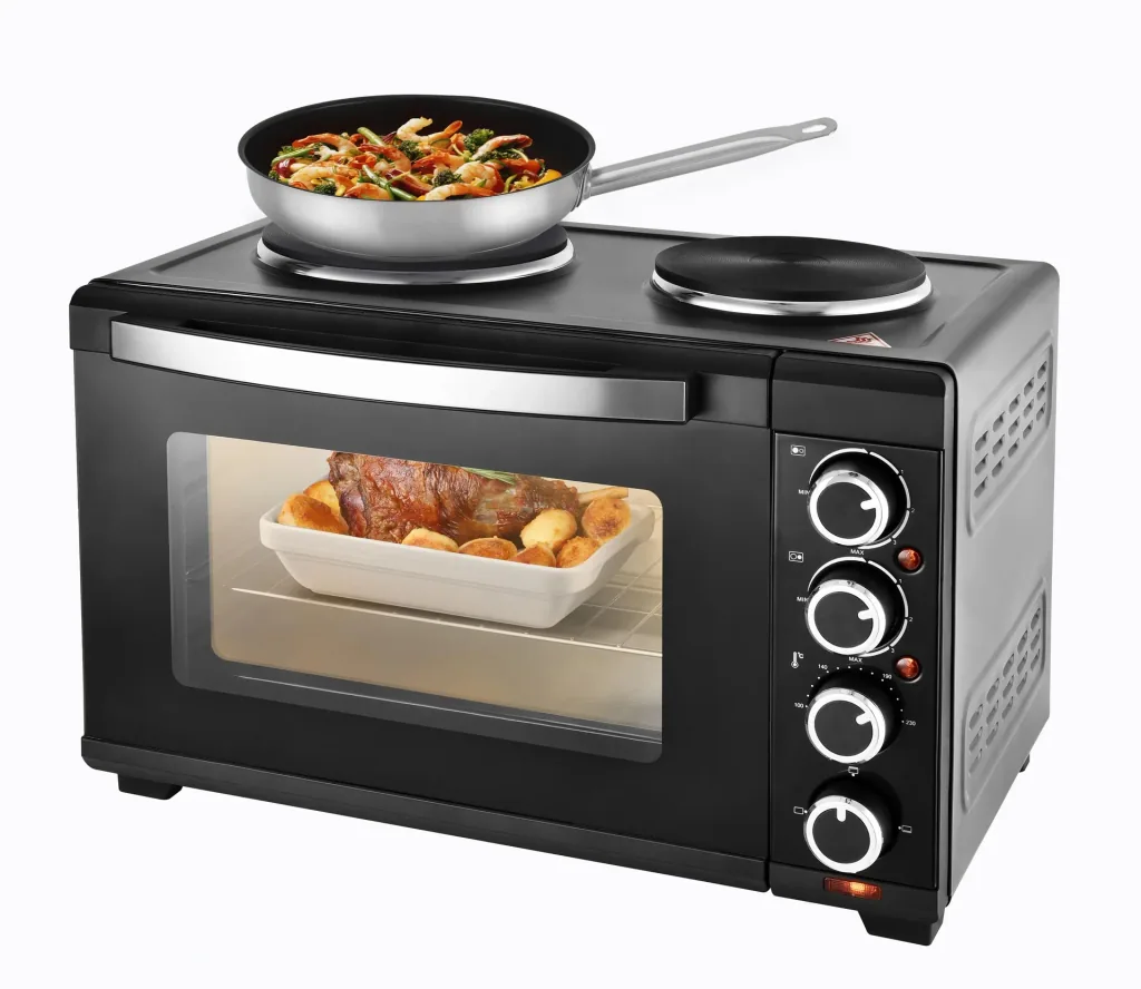 Small kitchen "TKG MK 1008 BK", 30 liters, black, 3200 watts