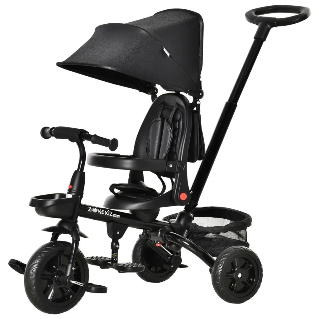 4-in-1 children's tricycle stroller