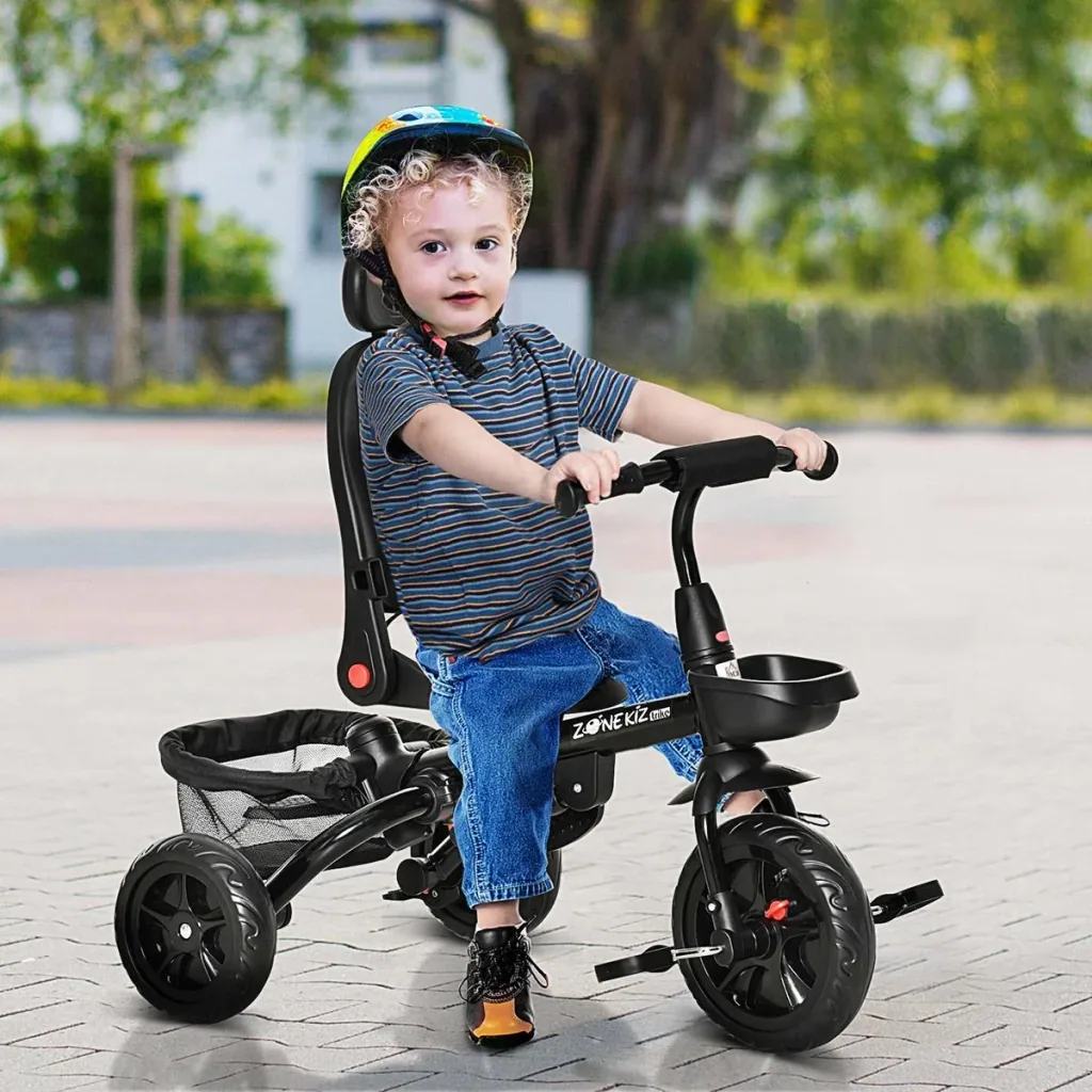 4-in-1 children's tricycle stroller