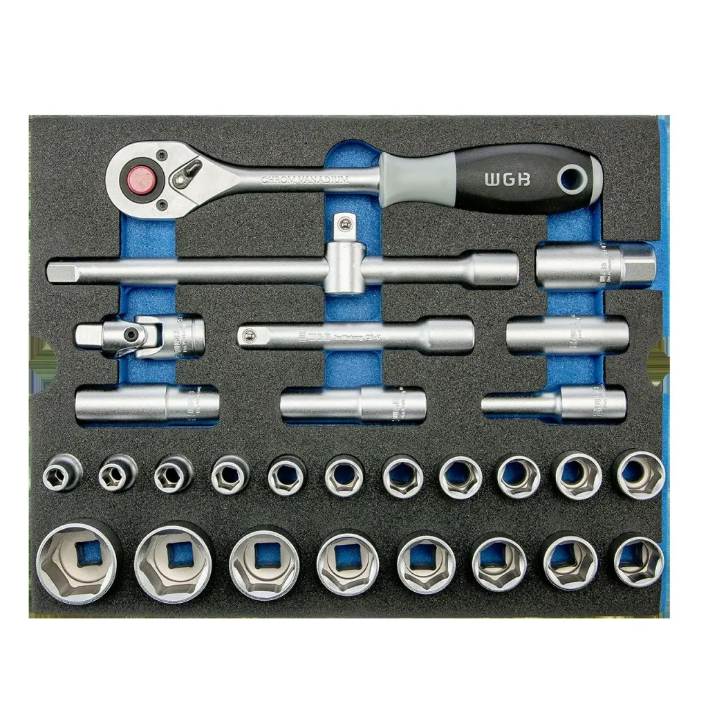 Workshop trolley - 5 drawers, equipped with 6 modules, 103 pieces
