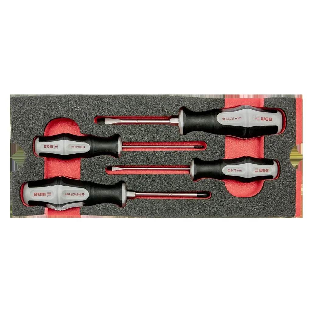 Workshop trolley - 5 drawers, equipped with 6 modules, 103 pieces