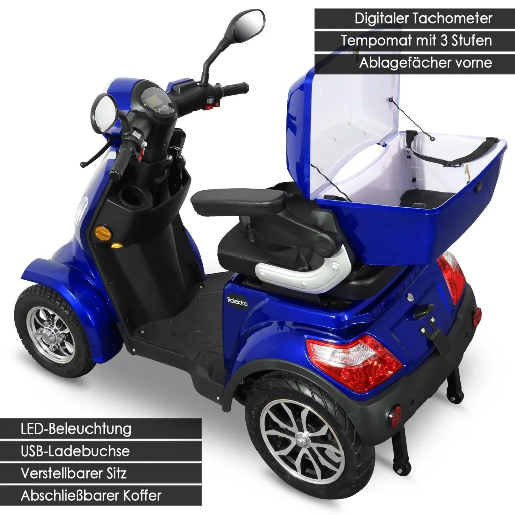 E-Quad 25 V. 2 Blue - 1,000 Watt + Road Legal