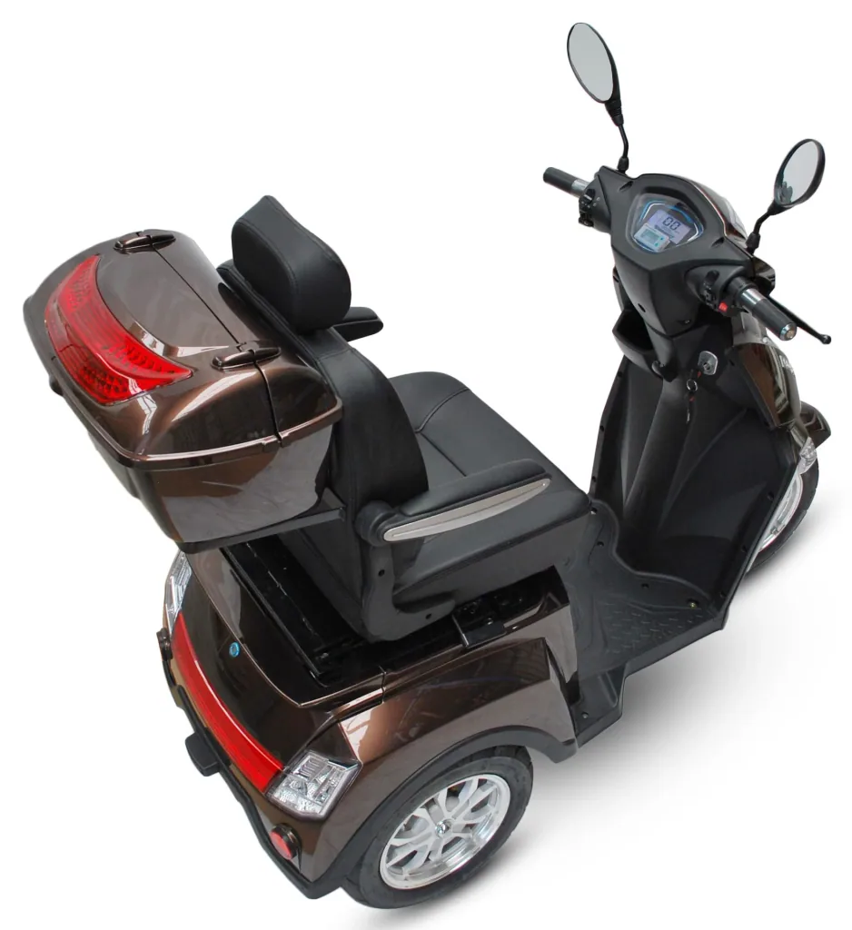 Electric vehicle brown - 25 km/h - 1000 watts - Senior mobility scooter