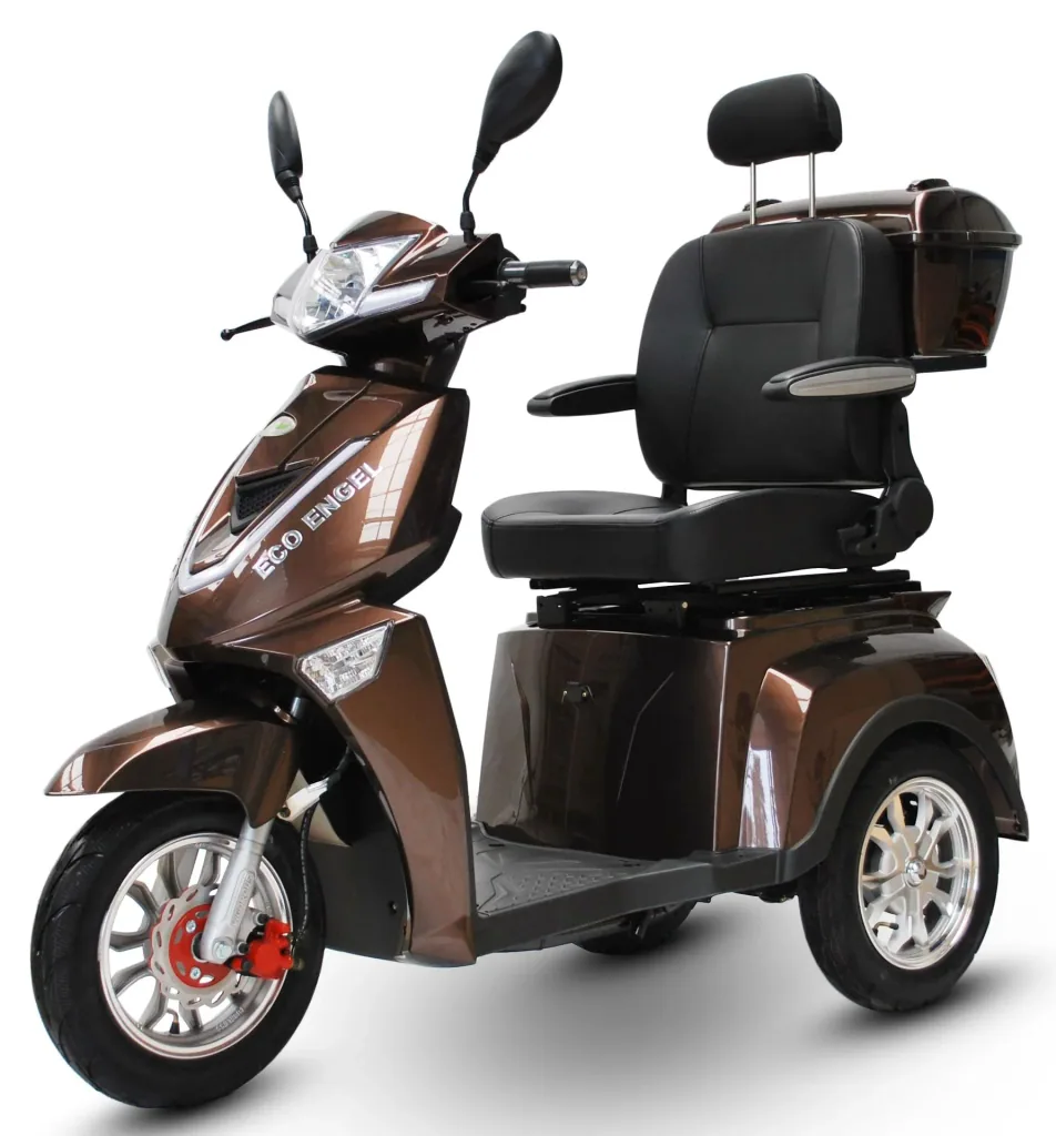 Electric vehicle brown - 25 km/h - 1000 watts - Senior mobility scooter