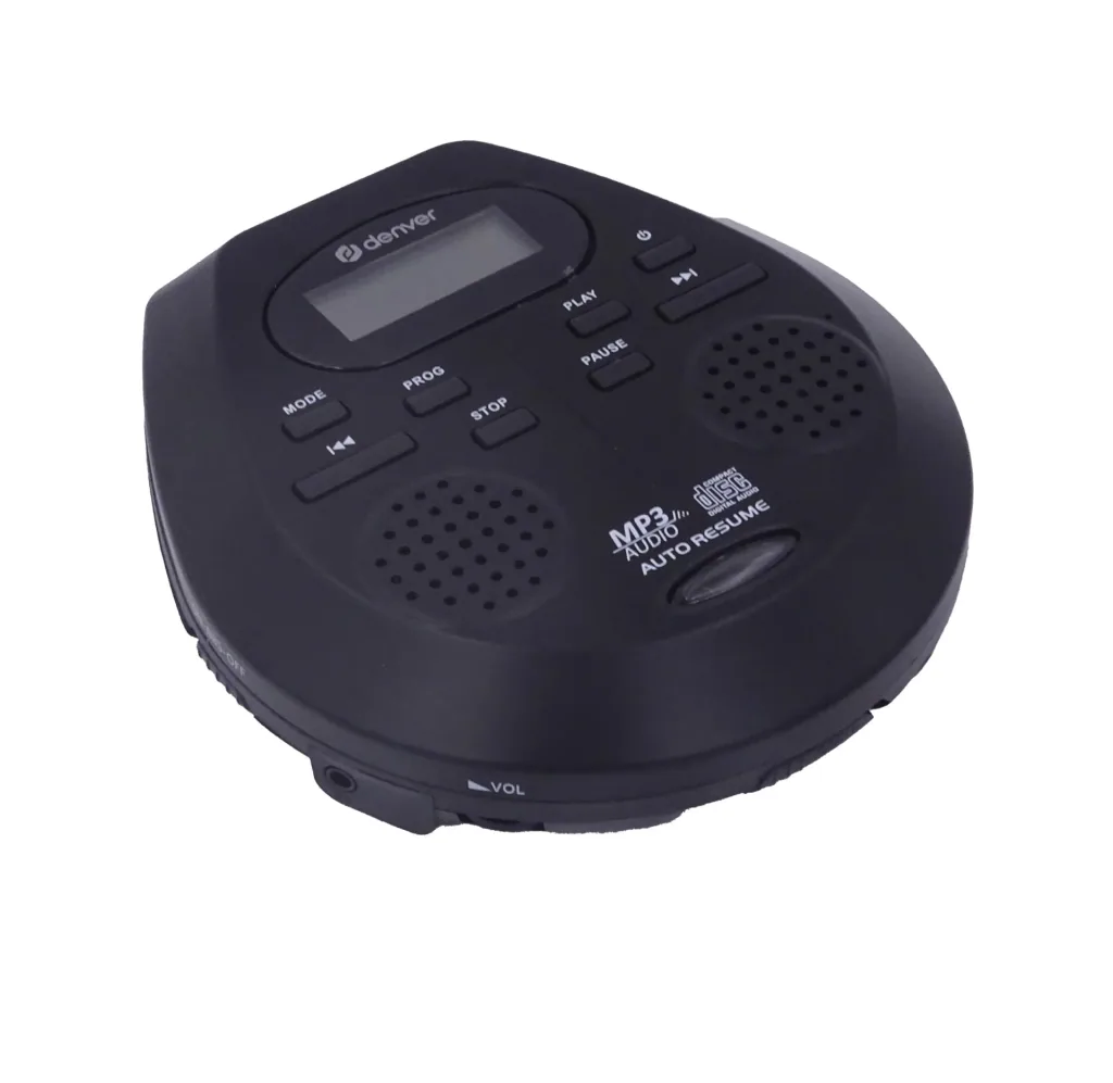 Portable CD player with built-in speakers