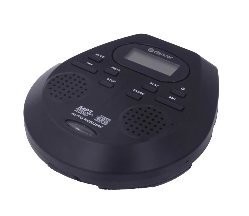 Portable CD player with built-in speakers