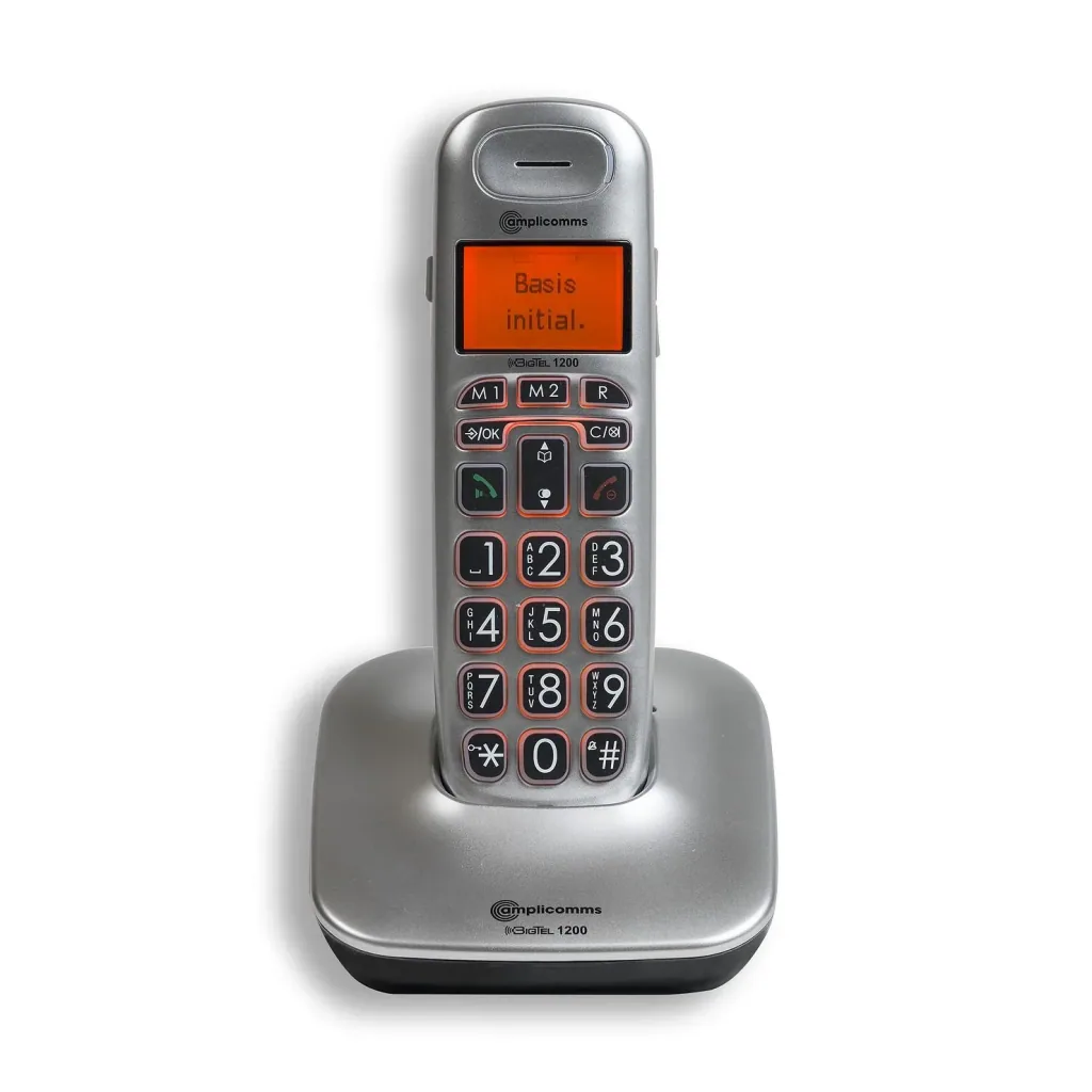 Comfort telephone amplicooms BigTel 1200 with backlight, cordless