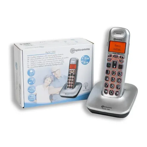 Comfort telephone amplicooms BigTel 1200 with backlight, cordless