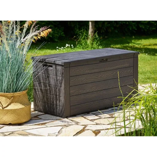 Storage box anthracite 120 x 46 x 57cm - Outdoor - Suitable for terrace, balcony and garden