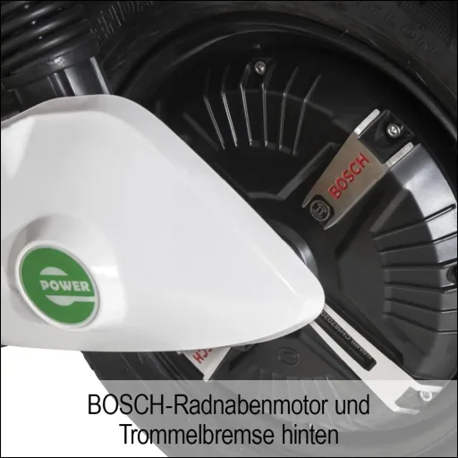 Compact E-Scooter "Roma" 45 km/h black