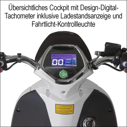 Compact E-Scooter "Roma" 45 km/h black