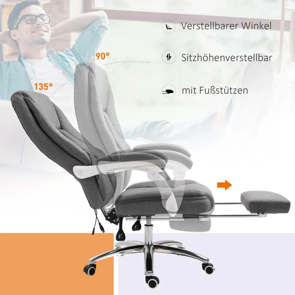 Office chair with massage function