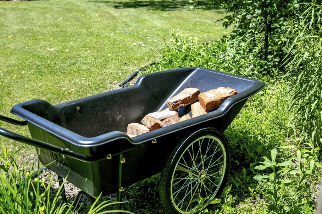 Kruiwagen Premium 283L 74×165×74 cm Zwart – 181 kg draagvermogen, massieve rubberen wielen