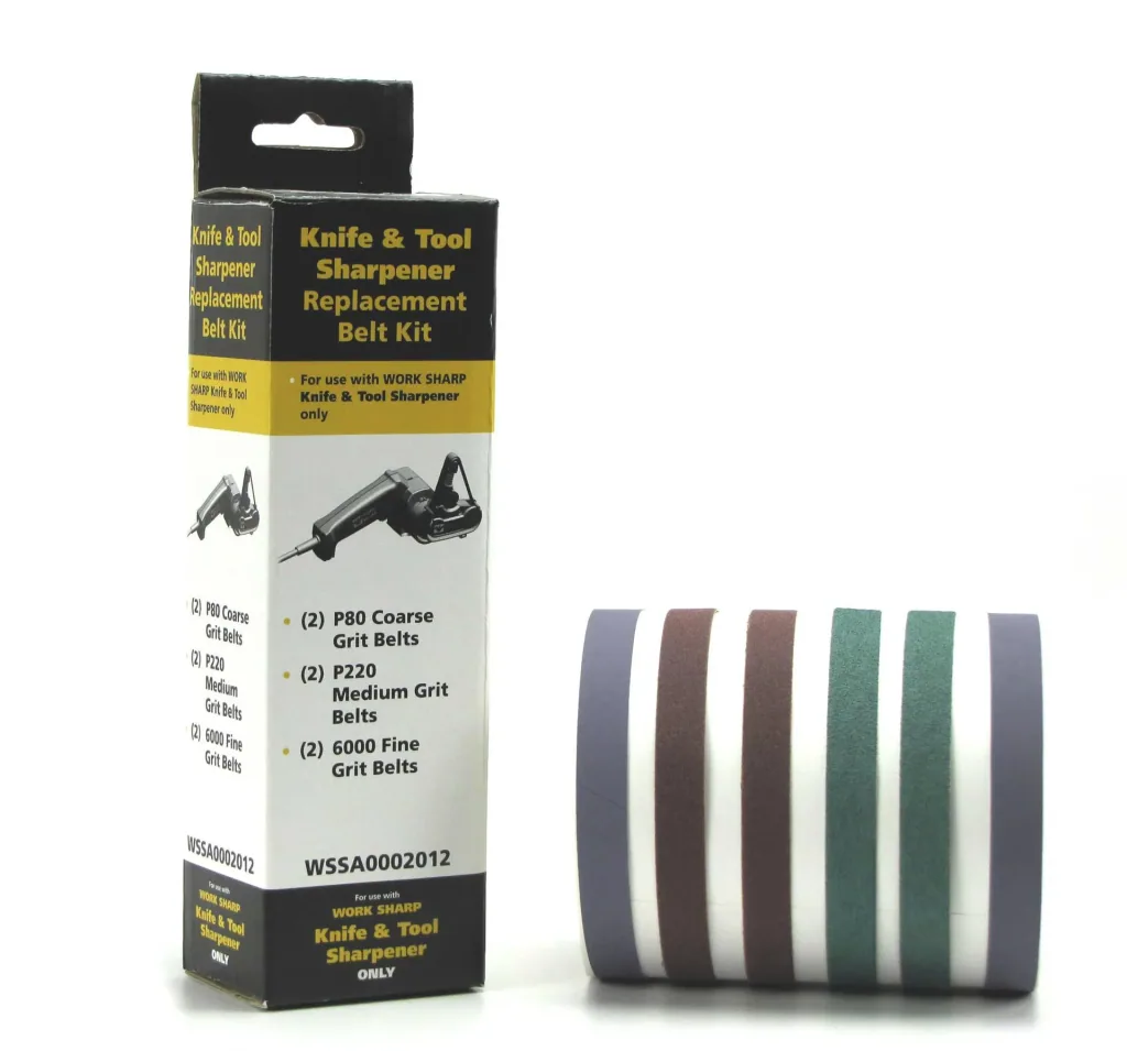 Sanding belts for Work Sharp, 6 pieces (2 each grit 80, 220 and 6000)
