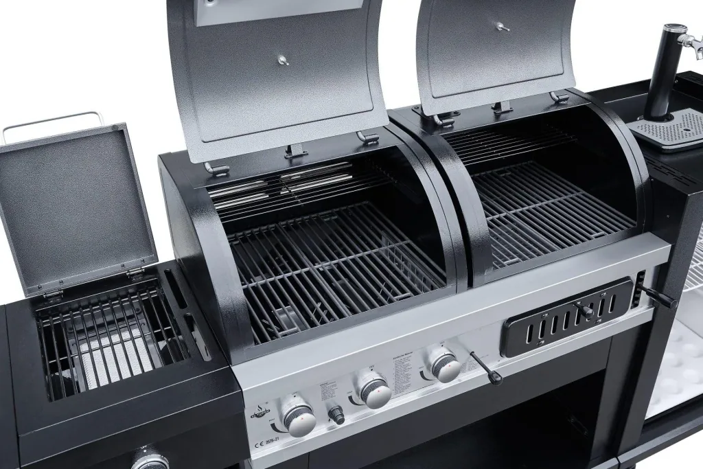 3-in-1 combigrill met bierkoeler en tapsysteem
