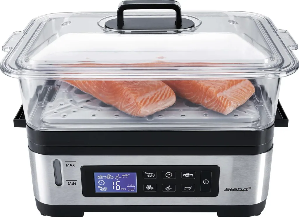 Electronic steamer “DG2”, stainless steel, 1200 watts