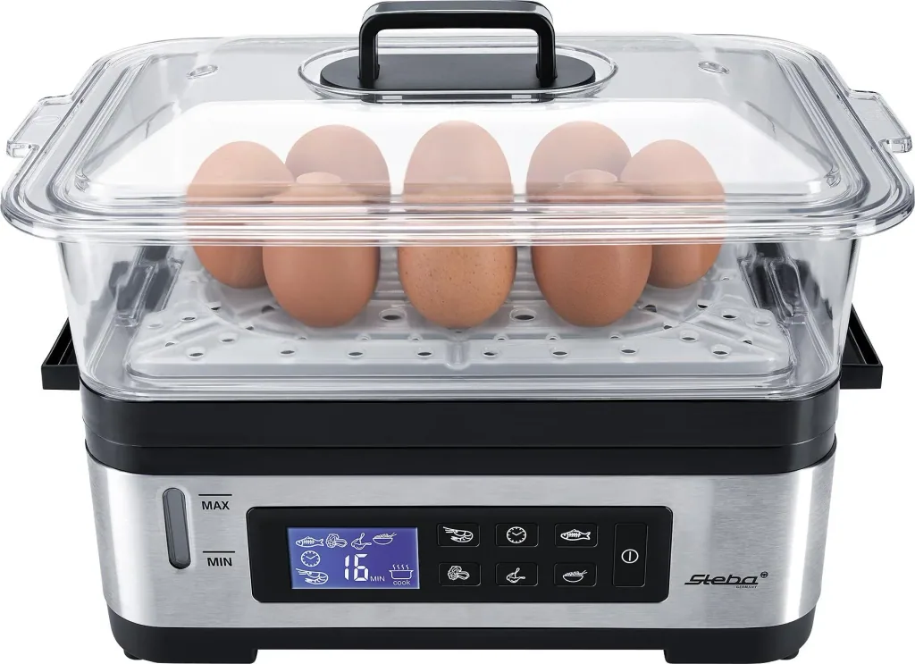 Electronic steamer “DG2”, stainless steel, 1200 watts