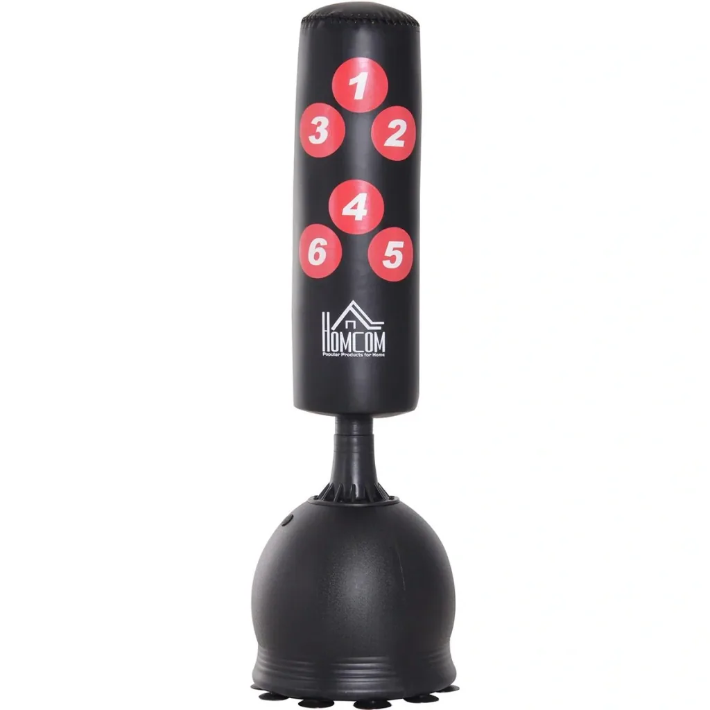 Standing punching bag black