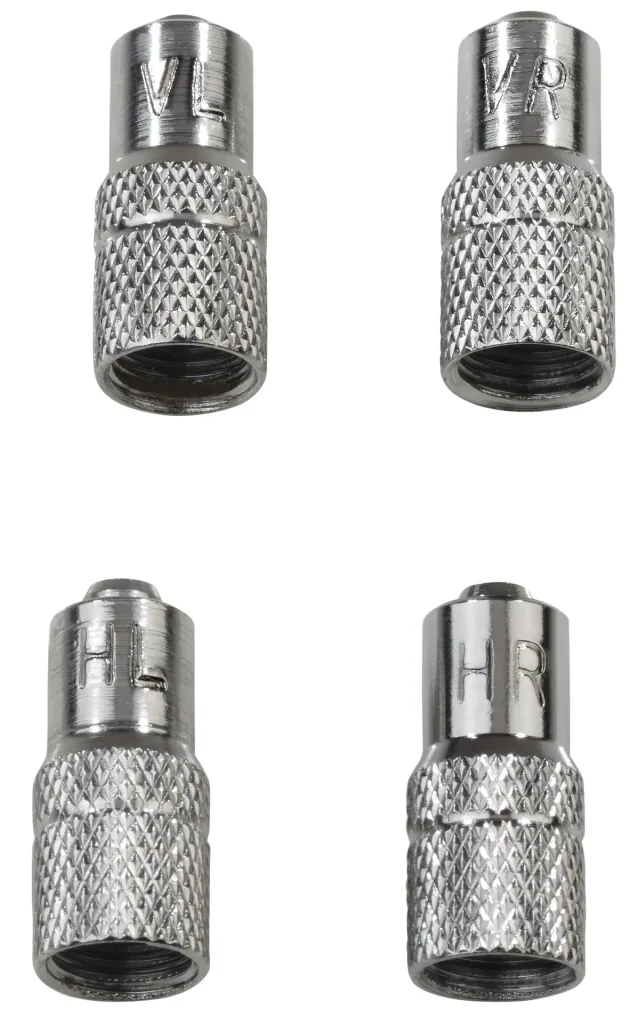Dust caps with valve, 4 pieces