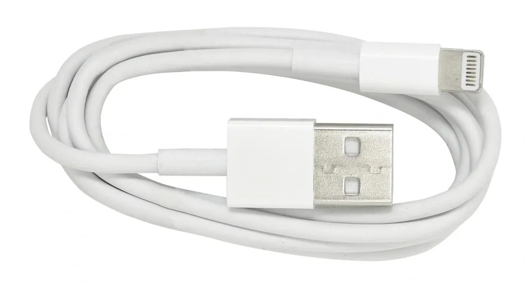 USB charging cable 1m to 8-pin connector