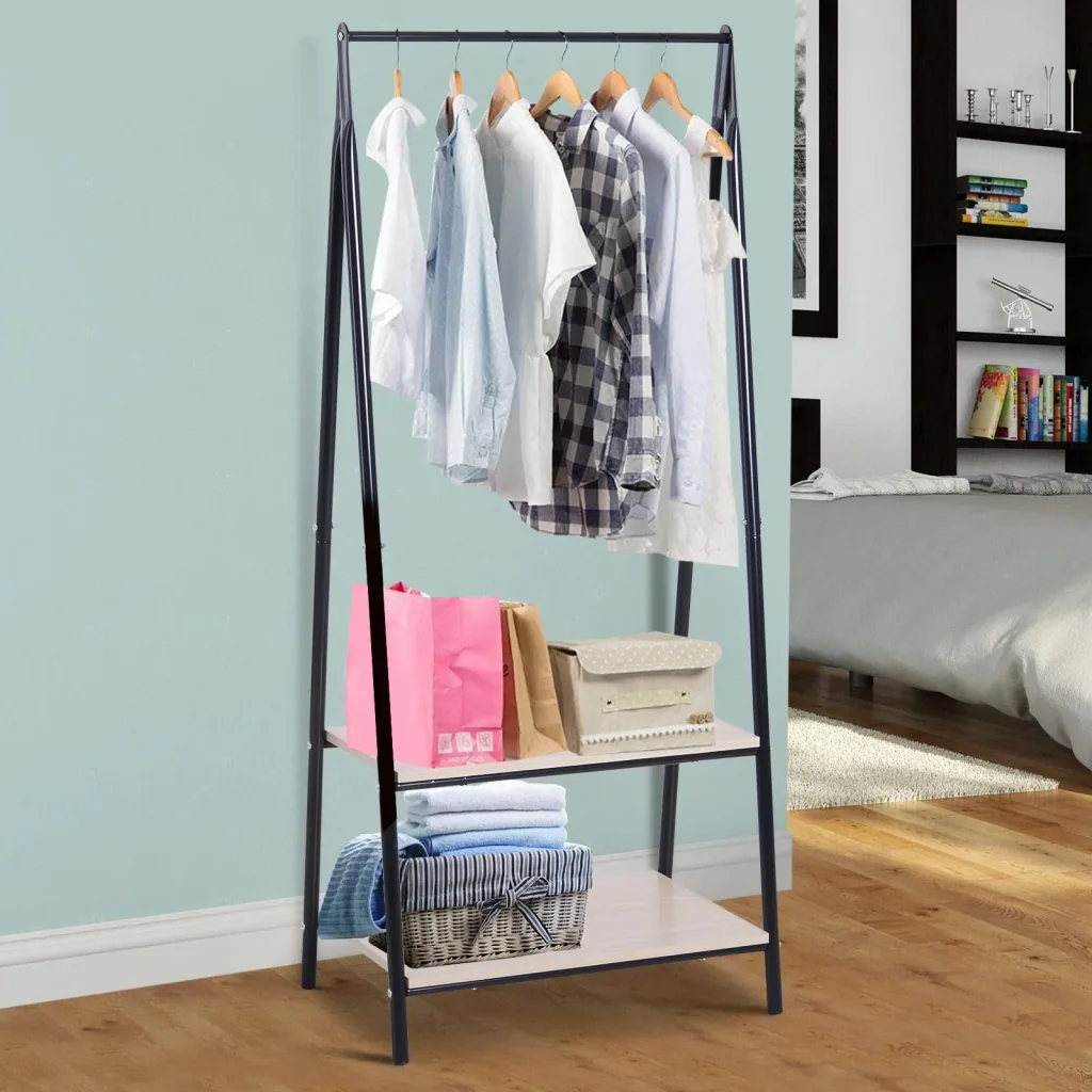 Wardrobe rack clothes rack clothes rail with shoe rack clothes rack 64 x 42.5 x 149 cm