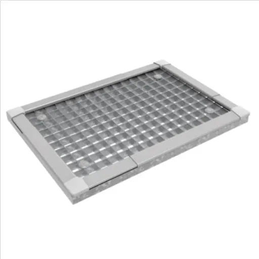 Light well cover telescopic 60 x 120 cm, grey