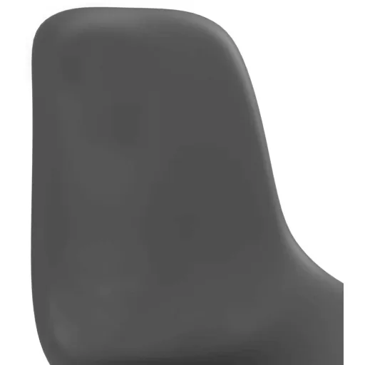 Dining table chairs, 2 pieces, black plastic