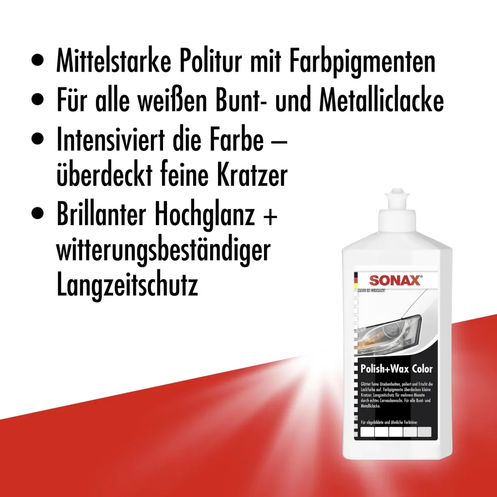 Polish+Wax Color white 500 ml