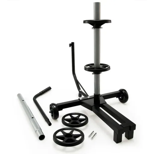 Mobile tire rack - for 4 tires up to 225 mm