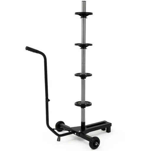 Mobile tire rack - for 4 tires up to 225 mm