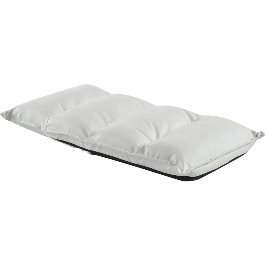 Beanbag seat cushion with backrest foldable white