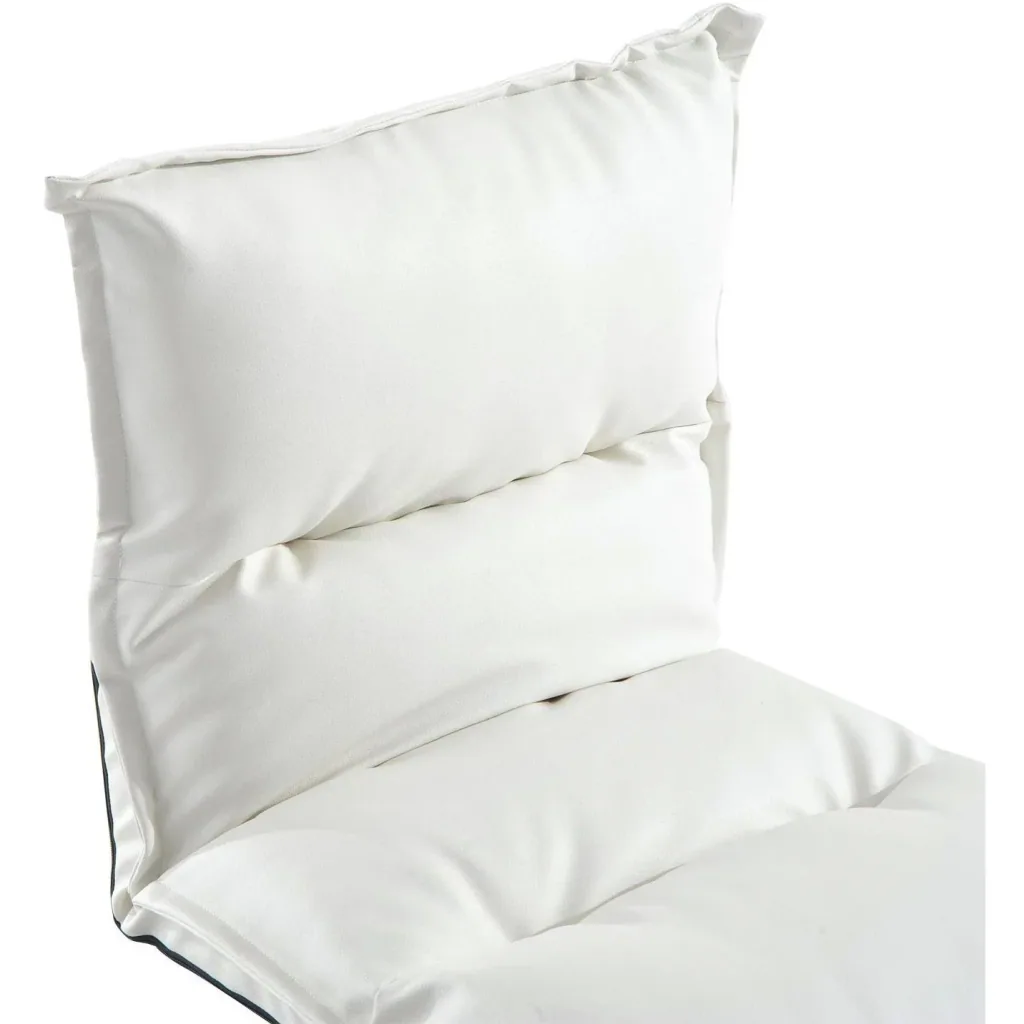 Beanbag seat cushion with backrest foldable white