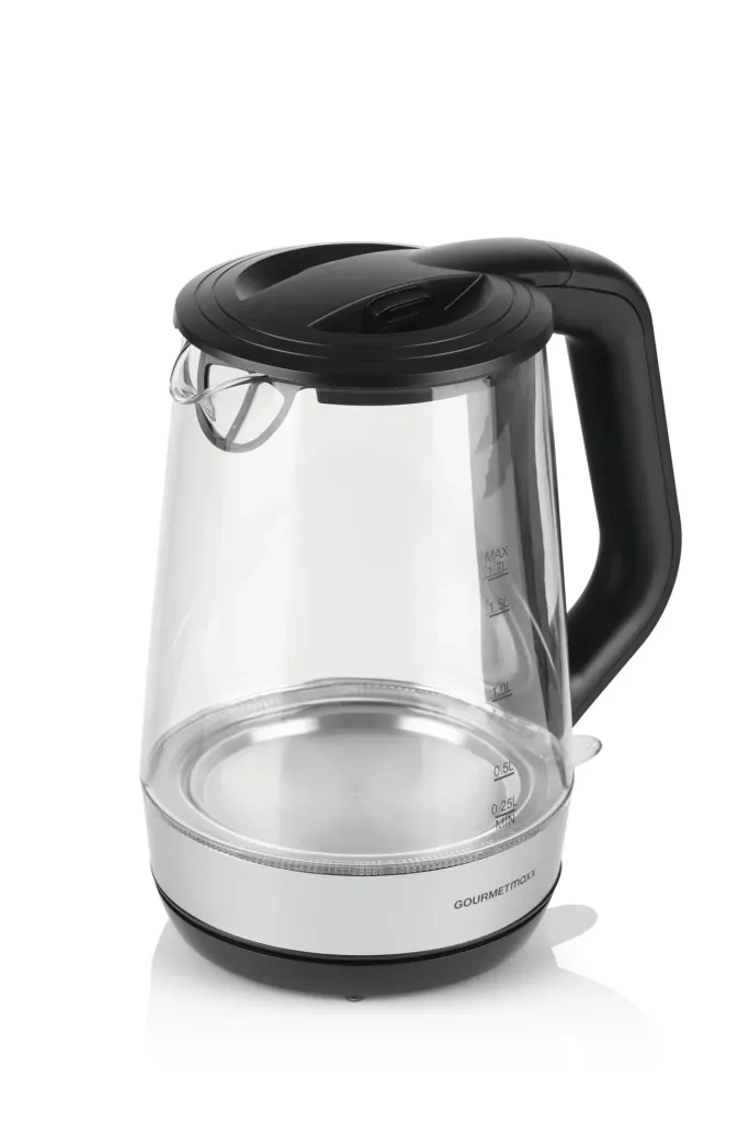 Glass kettle "cup by cup" 1.7 liters, 2200 W