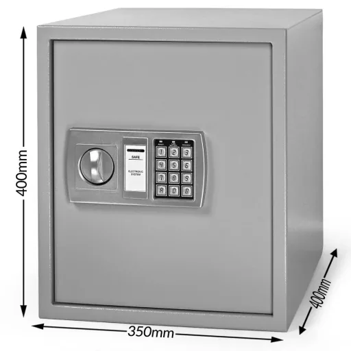 Electric document safe 35 x 40 x 40cm grey
