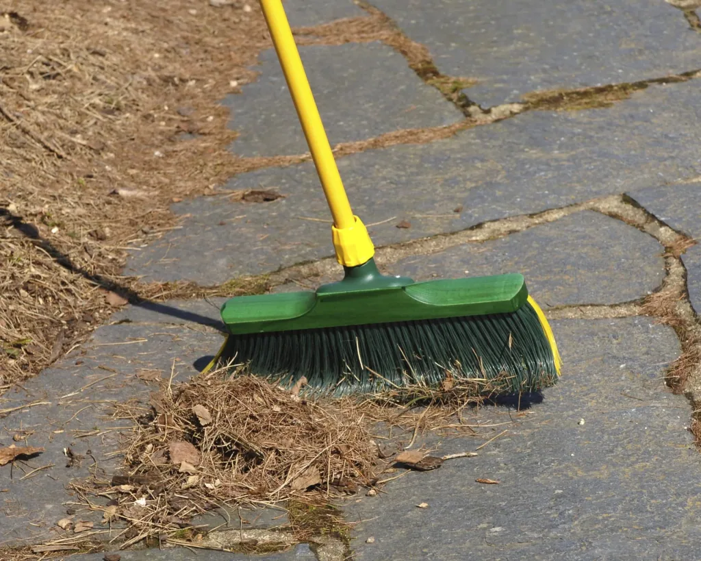 Harkbezem met telescoopsteel, 40 cm breed