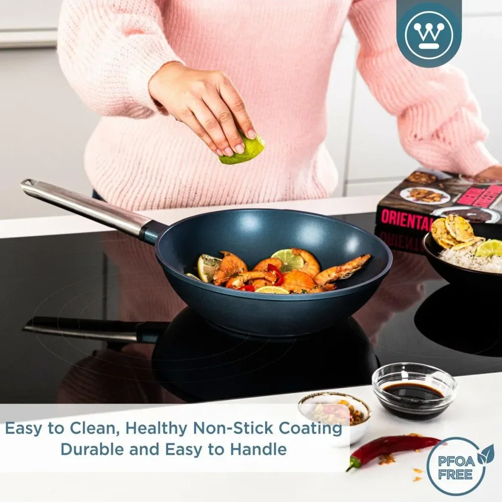 Performance Series Wok Pan - Wok with Lid - 28 cm - Blue