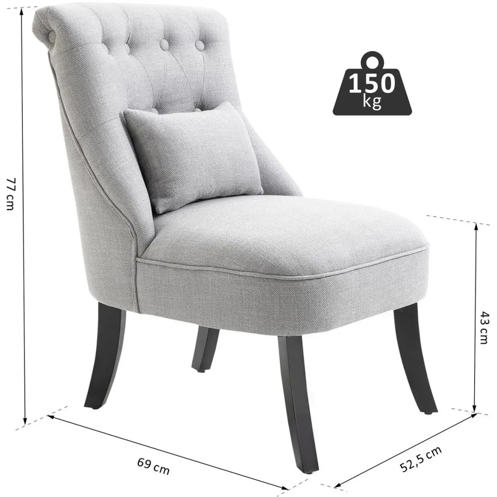 Relaxing chair with back cushion