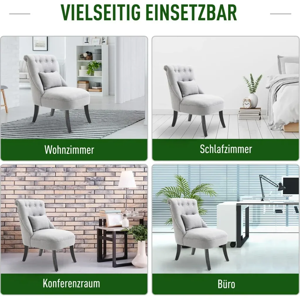 Relaxing chair with back cushion