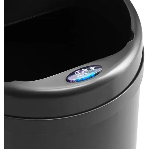 Automatic stainless steel trash can / waste bin with sensor - 56 L - Black