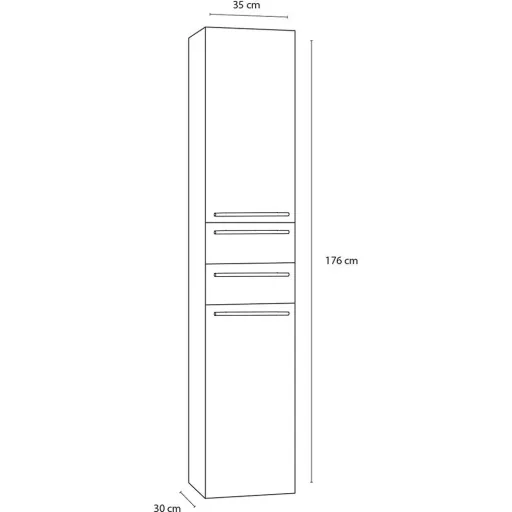 Column box Force - high - right - oak