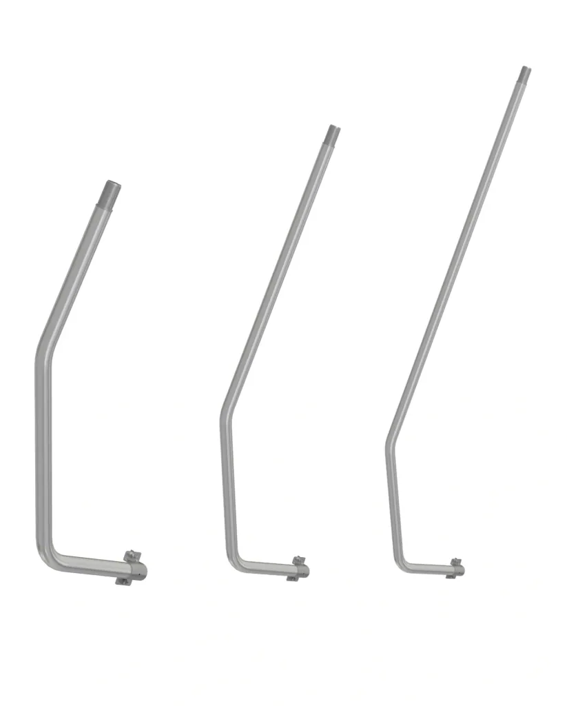 Handrail for platform ladder 5+6 steps, can be used on both sides
