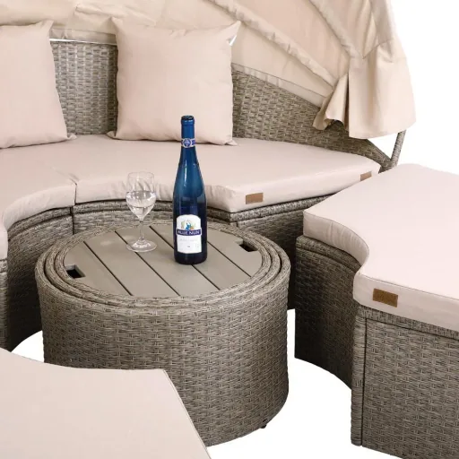Sun island Ø185cm with awning ALL in 1