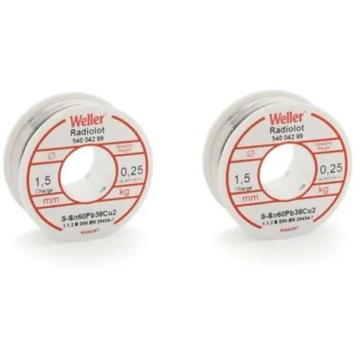 Solder wire 2 pieces - 1.5mm - 100g