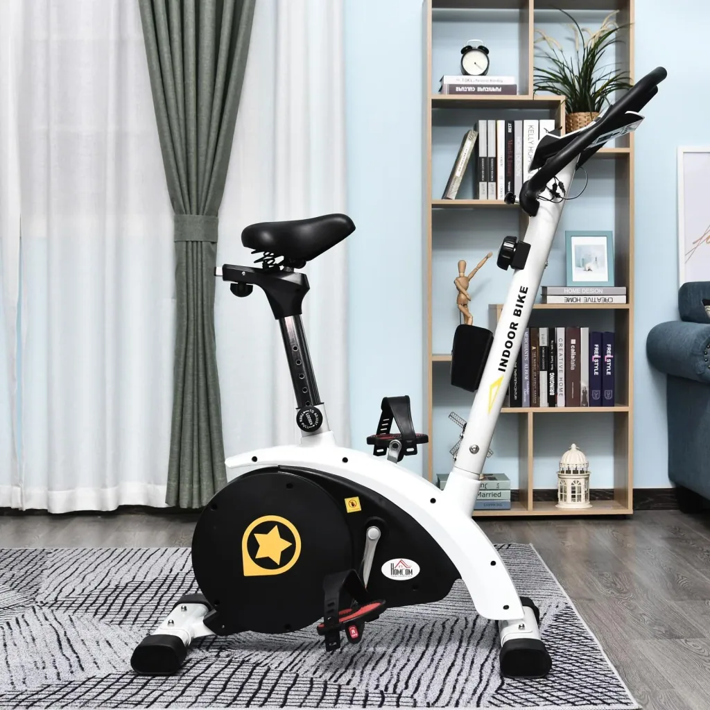 Exercise bike for home use steel white