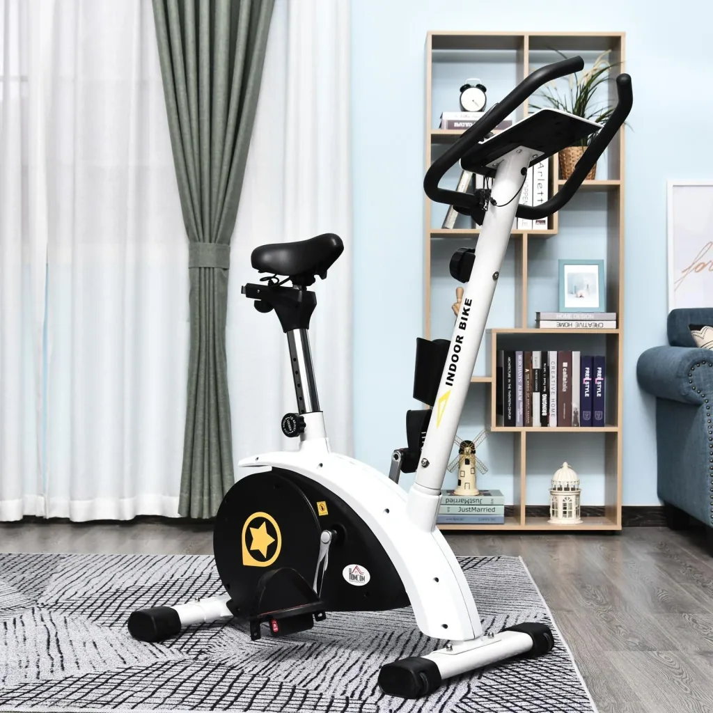 Exercise bike for home use steel white