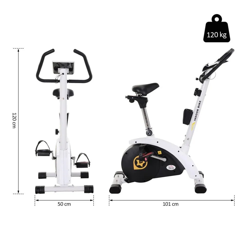 Exercise bike for home use steel white