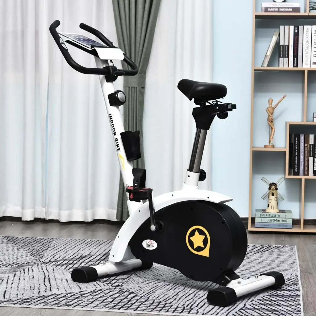 Exercise bike for home use steel white