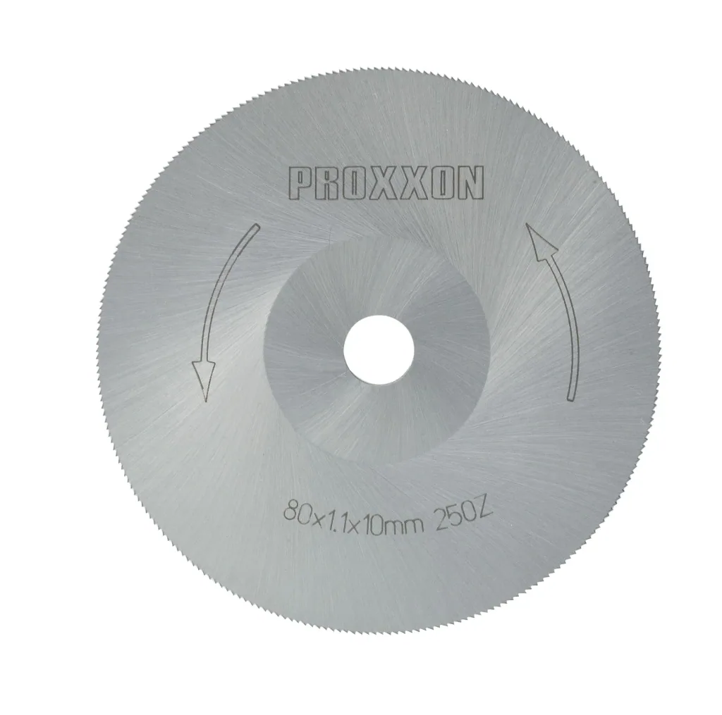 Circular saw blade made of high-alloy special steel (HSS), Ø 80 x 1.1 x 10 mm (250 teeth)