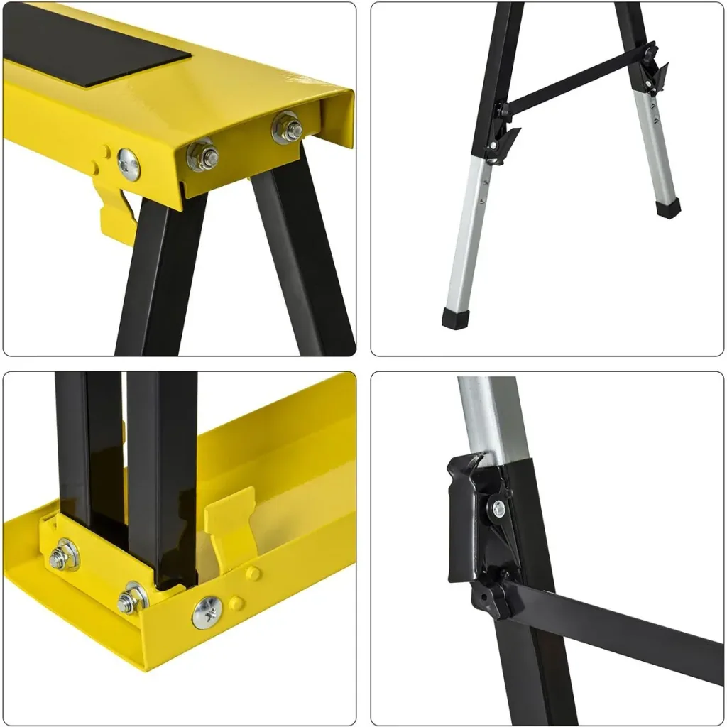 Workbench set of 2 foldable yellow+black