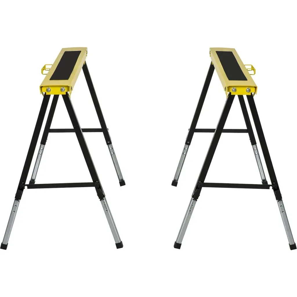 Workbench set of 2 foldable yellow+black